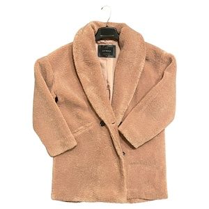 Lucky Brand Women’s s M Missy Teddy Bear Faux Fur Jacket NEW